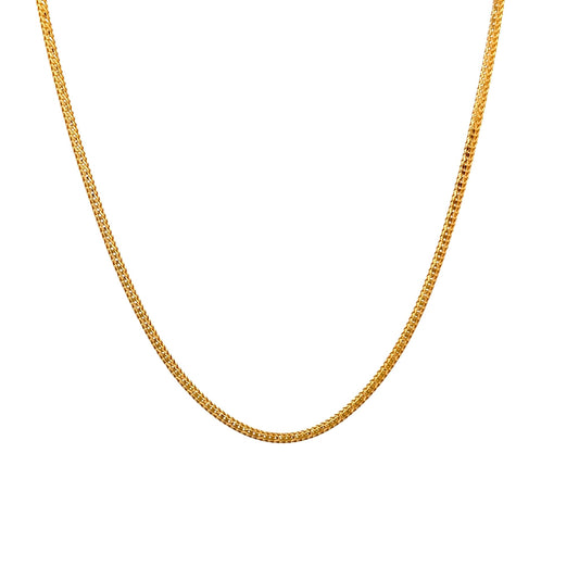 22ct Yellow Gold Wheat Chain PZ325 - CN8 - FJewellery