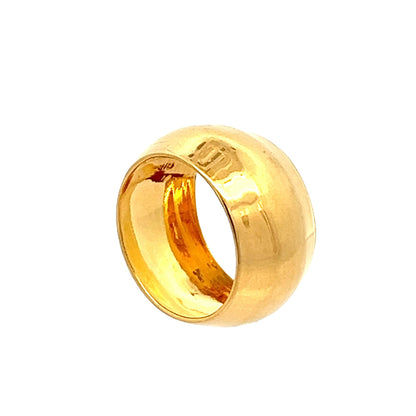 22ct Yellow Gold Wide Band Ring PZ325 - RN75 - FJewellery