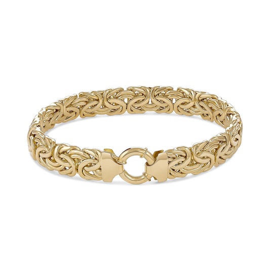 14ct Yellow Gold Byzantine Chain Bracelet