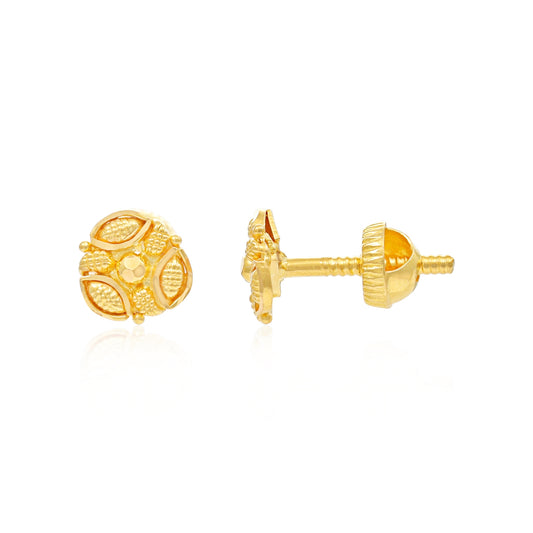 22ct Yellow Gold Stud Earrings BF1224-ER75