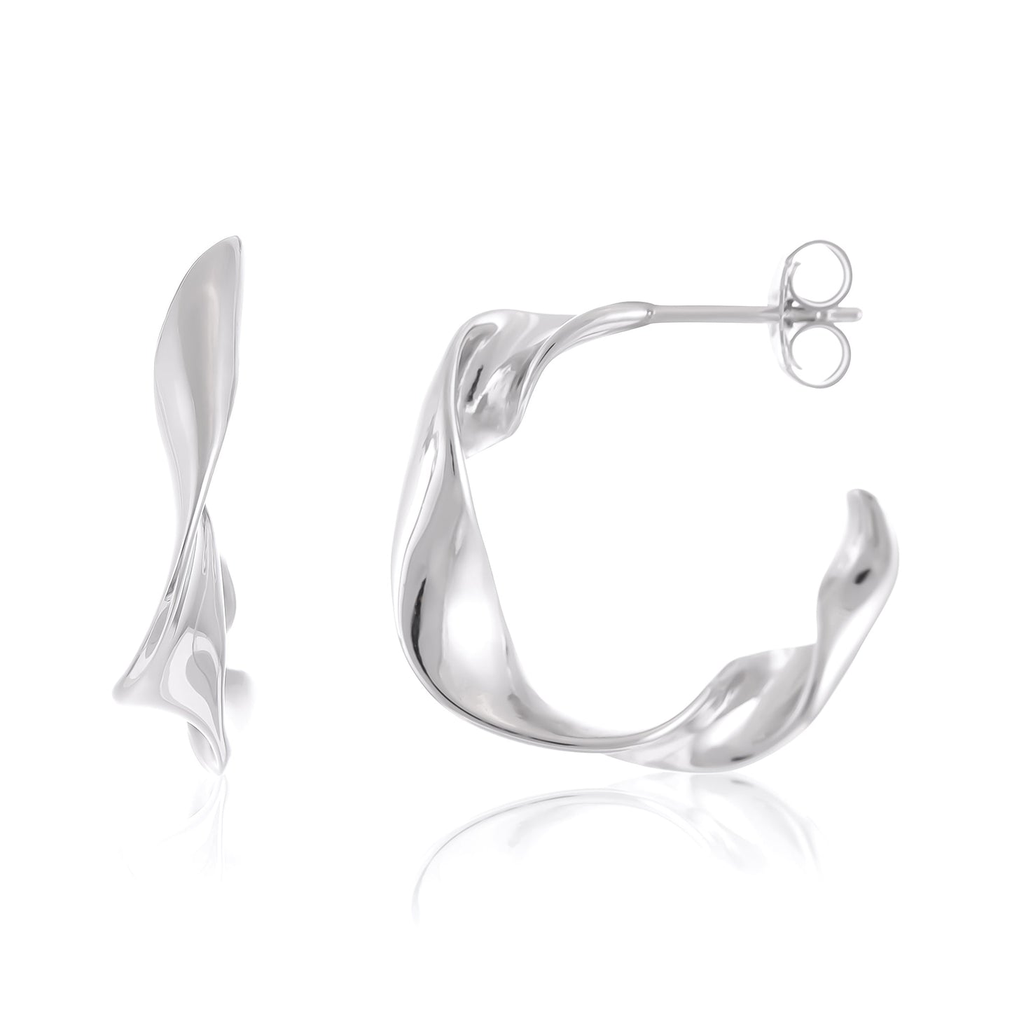 925 Silver Rhodium Plated Earrings SER3017