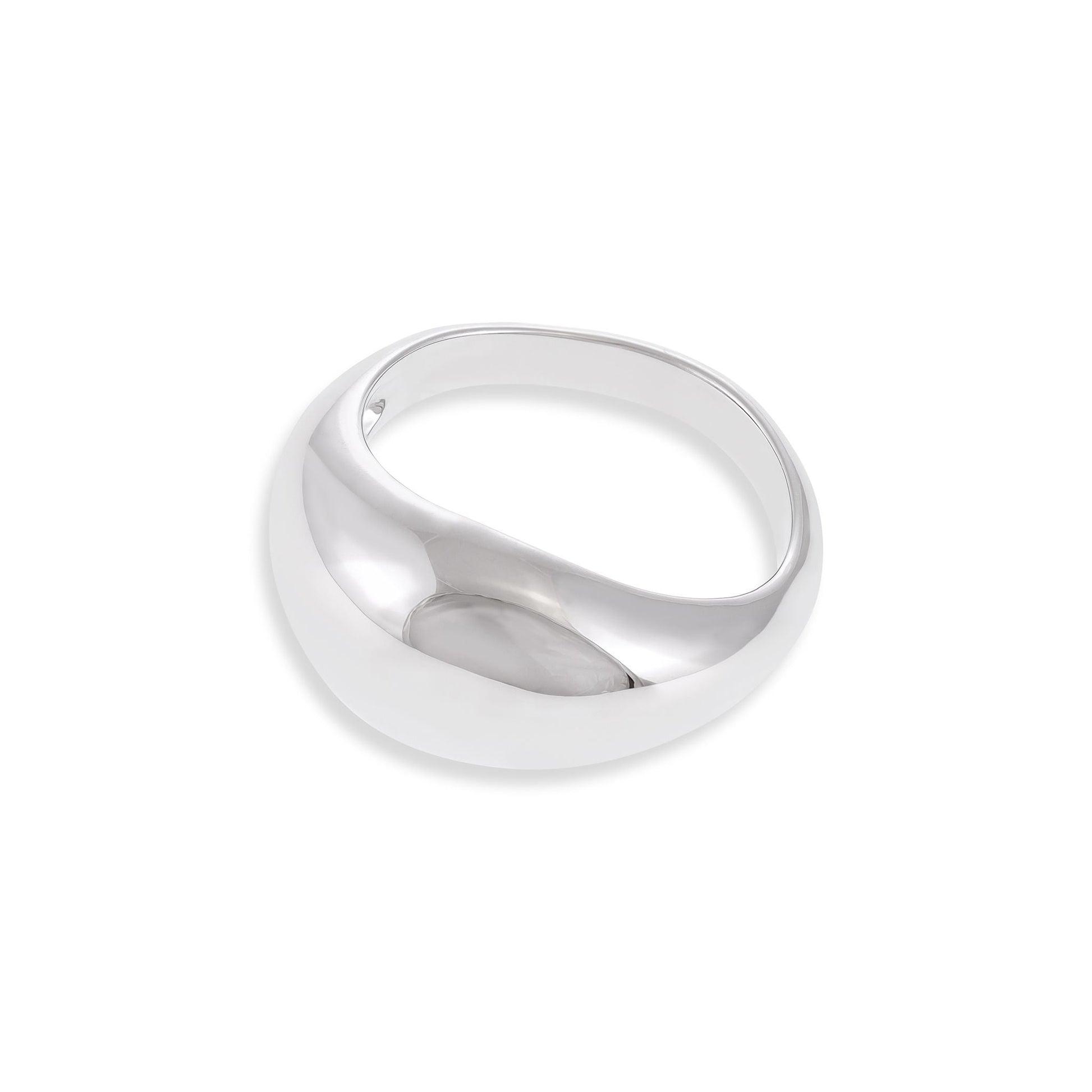 925 silver with rhodium plating fluid ring SRN3001 - FJewellery