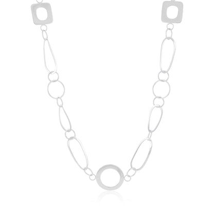 925 Sterling Silver Abstract Design Necklaces - FJewellery