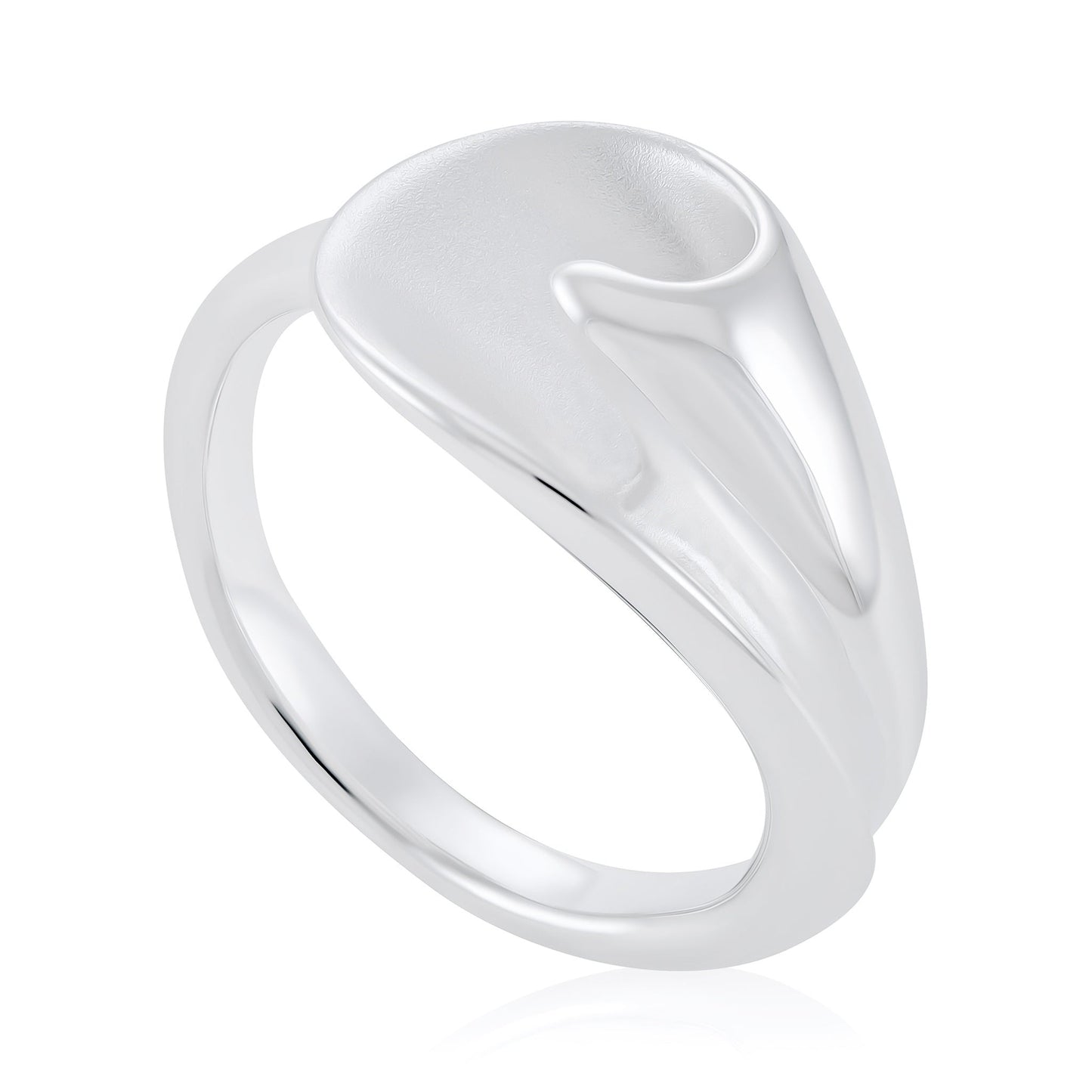 925 Sterling silver Abstract shell ring SRN10002 - FJewellery