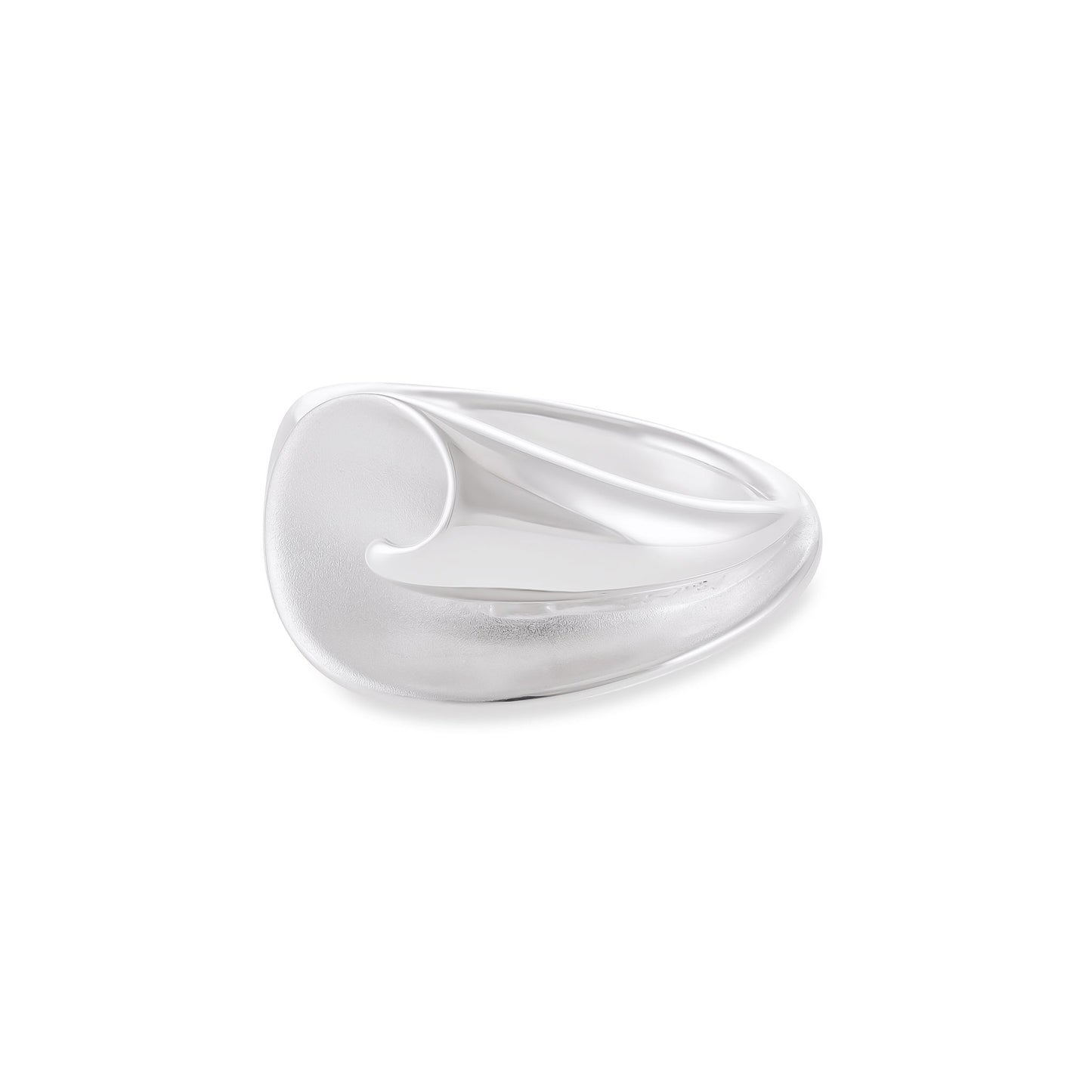 925 Sterling Silver Abstract Shell Ring SRN10002
