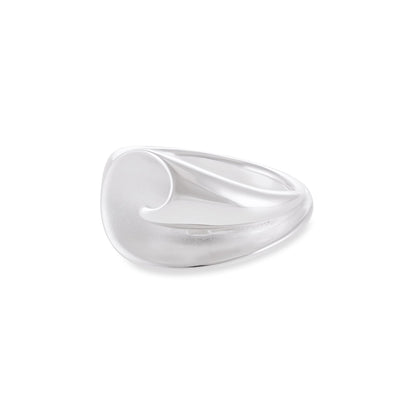 925 Sterling Silver Abstract Shell Ring SRN10002