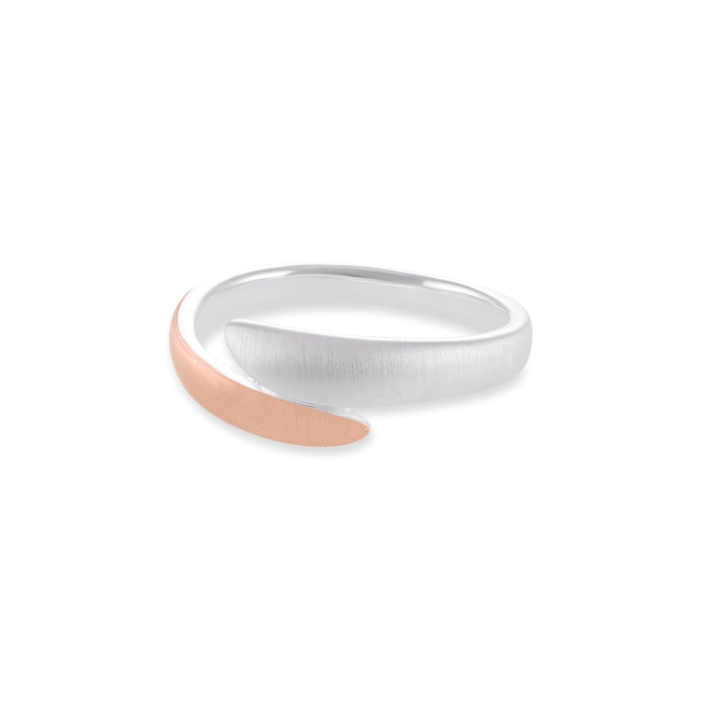 925 Sterling silver and rose ring SRN10001 - FJewellery