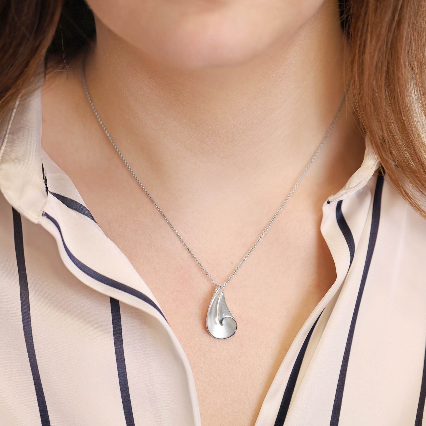 925 Sterling Silver Drop Pendant SPD10002 - FJewellery