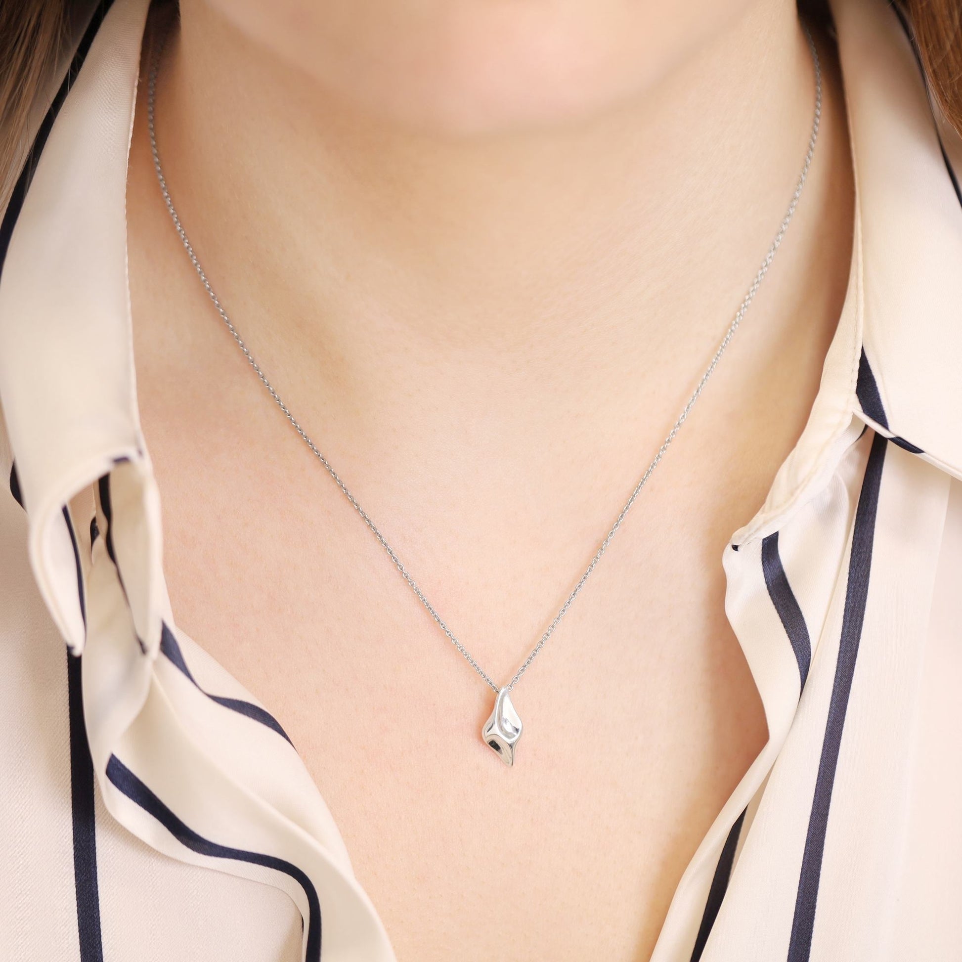 925 Sterling Silver Drop Pendant SPD10003 - FJewellery