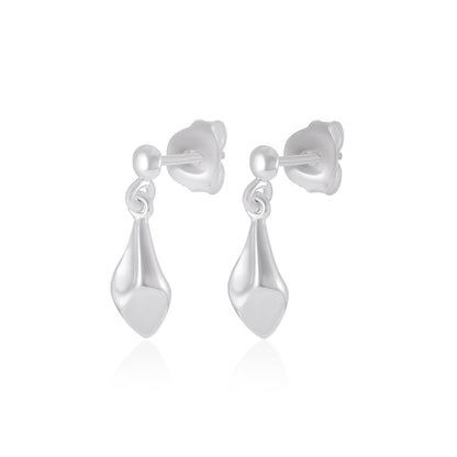 925 Sterling Silver Fancy Drop Earrings SER10003 - FJewellery