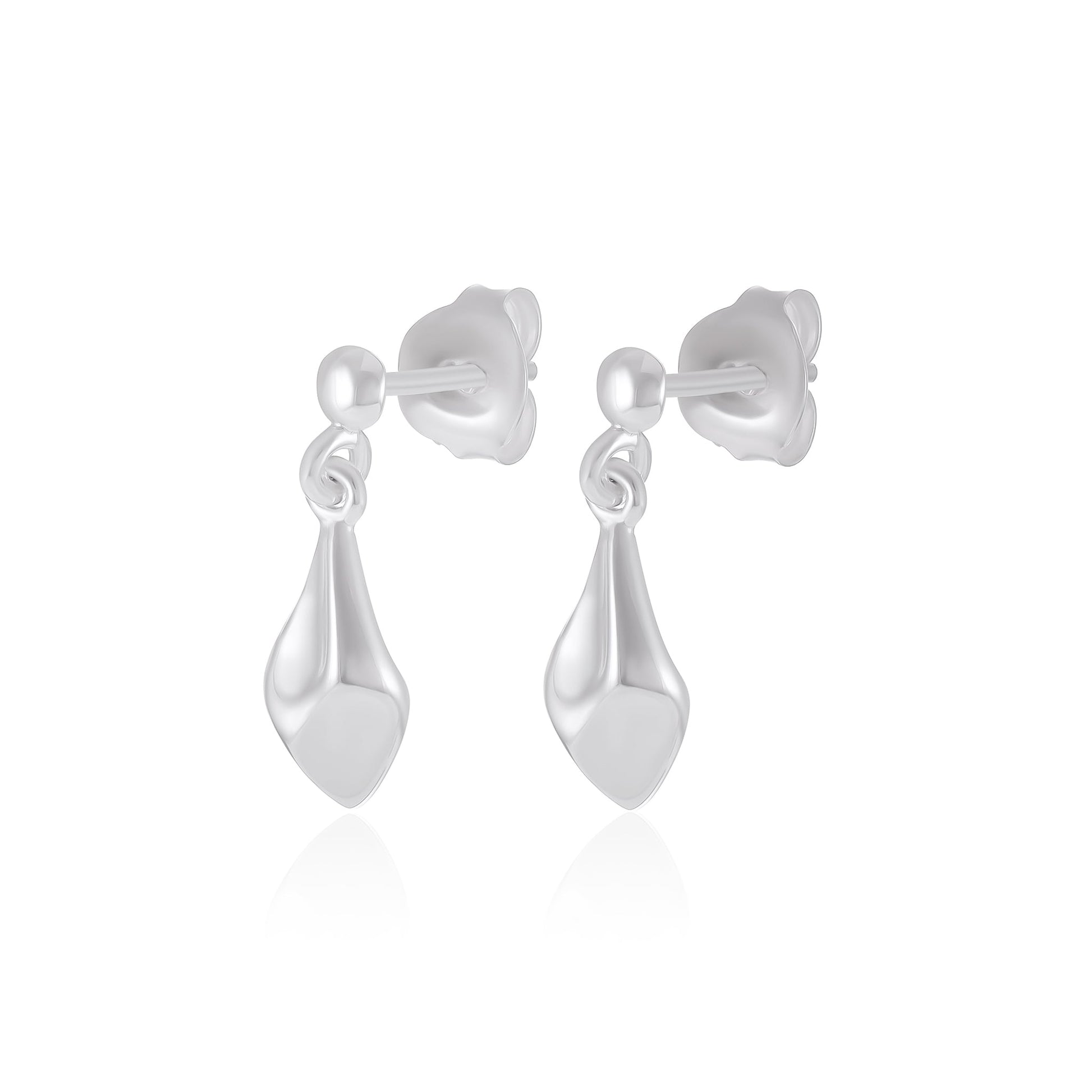 925 Sterling silver fancy drop earrings SER10003 - FJewellery