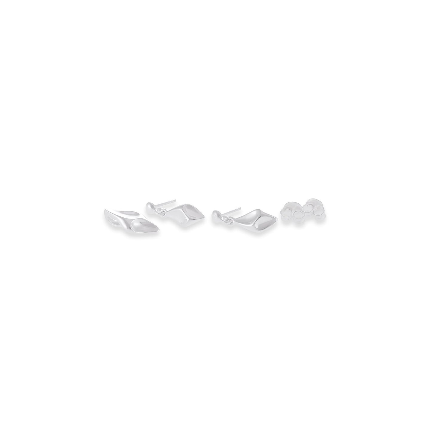 925 Sterling silver fancy drop earrings SER10003 - FJewellery