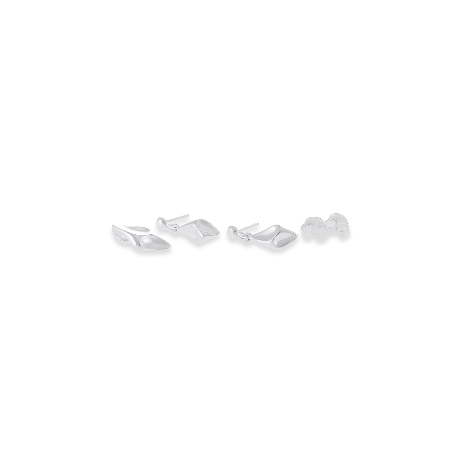 925 Sterling silver fancy drop earrings SER10003 - FJewellery