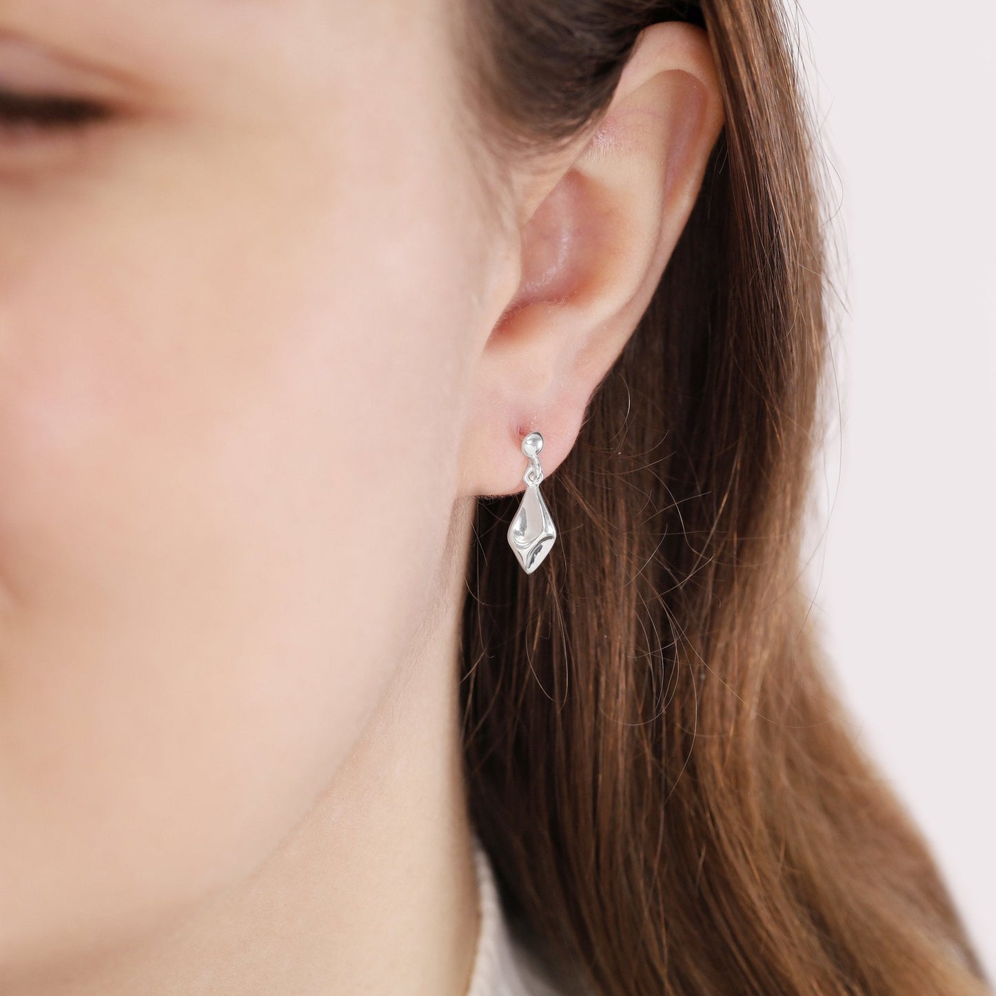 925 Sterling Silver Fancy Drop Earrings SER10003 - FJewellery