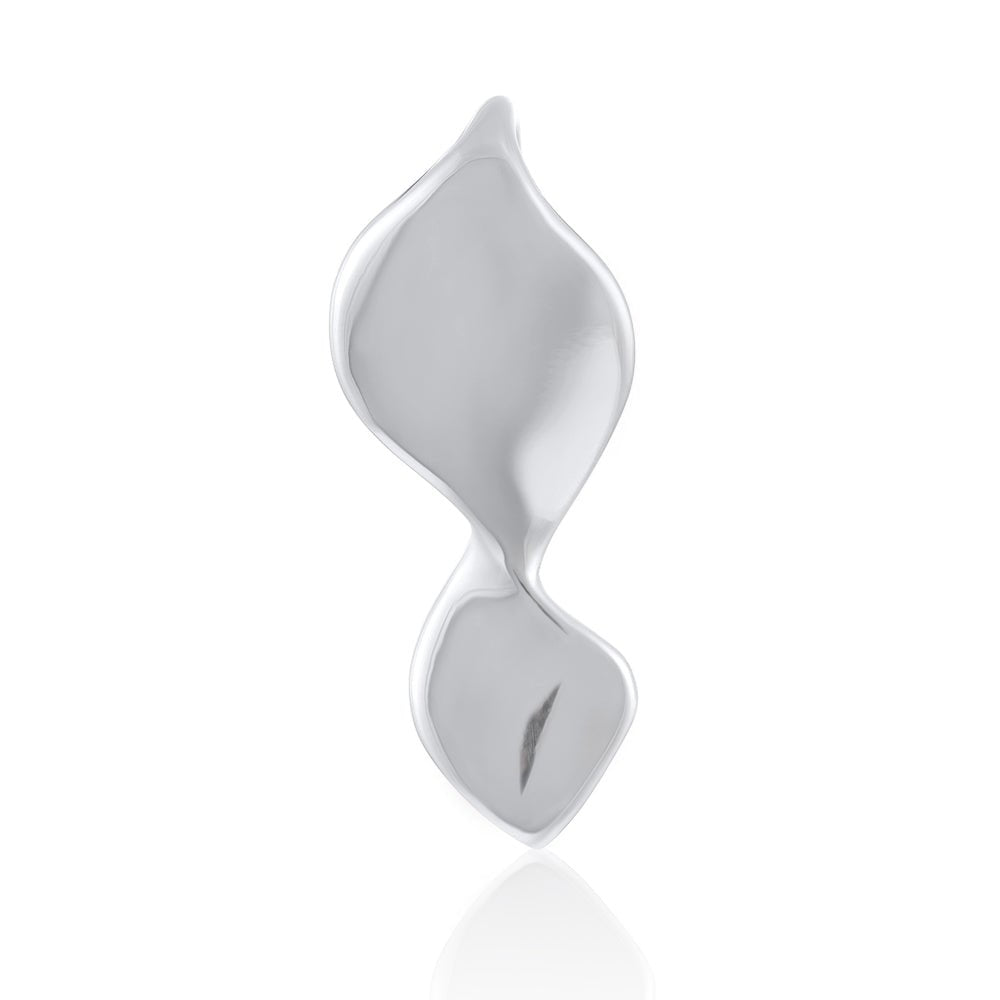 925 Sterling Silver Rhodium Plated Art - deco Pendant SPD1004 - FJewellery