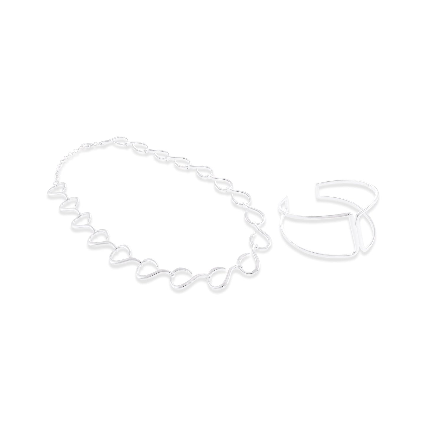 925 Sterling Silver Teardrop Necklace SNK10003 - FJewellery