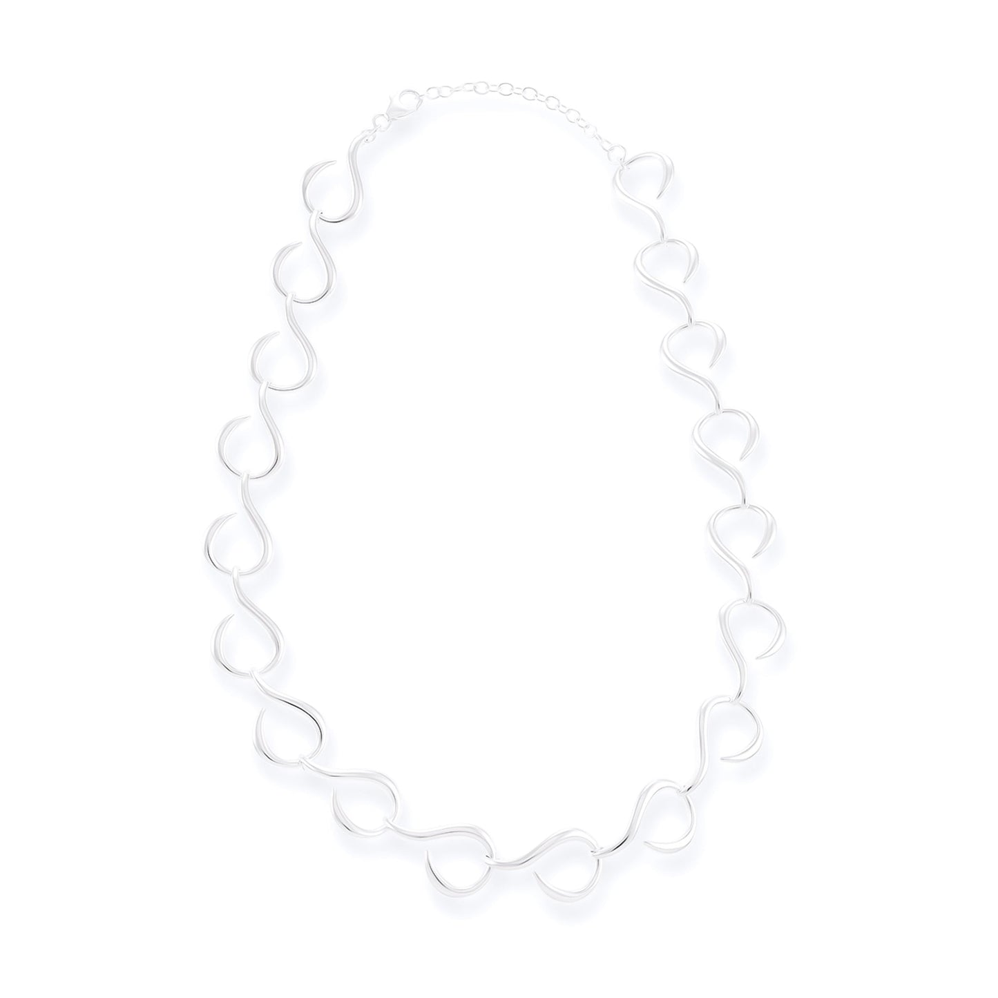 925 Sterling Silver Teardrop Necklace SNK10003 - FJewellery