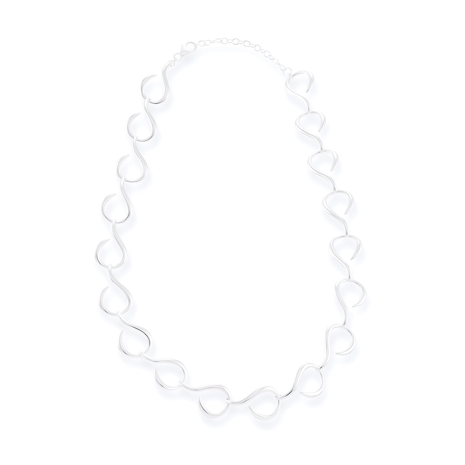 925 Sterling Silver Teardrop Necklace SNK10003 - FJewellery