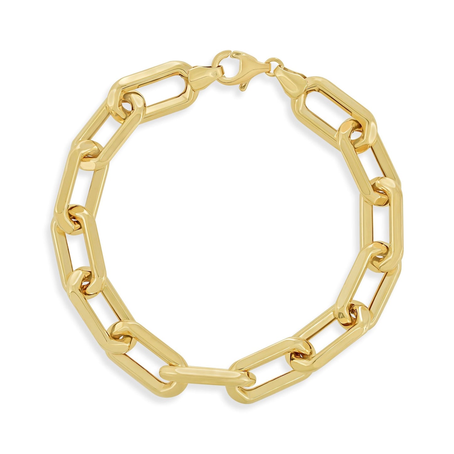 9ct Gold Chunky Link Bracelet - FJewellery