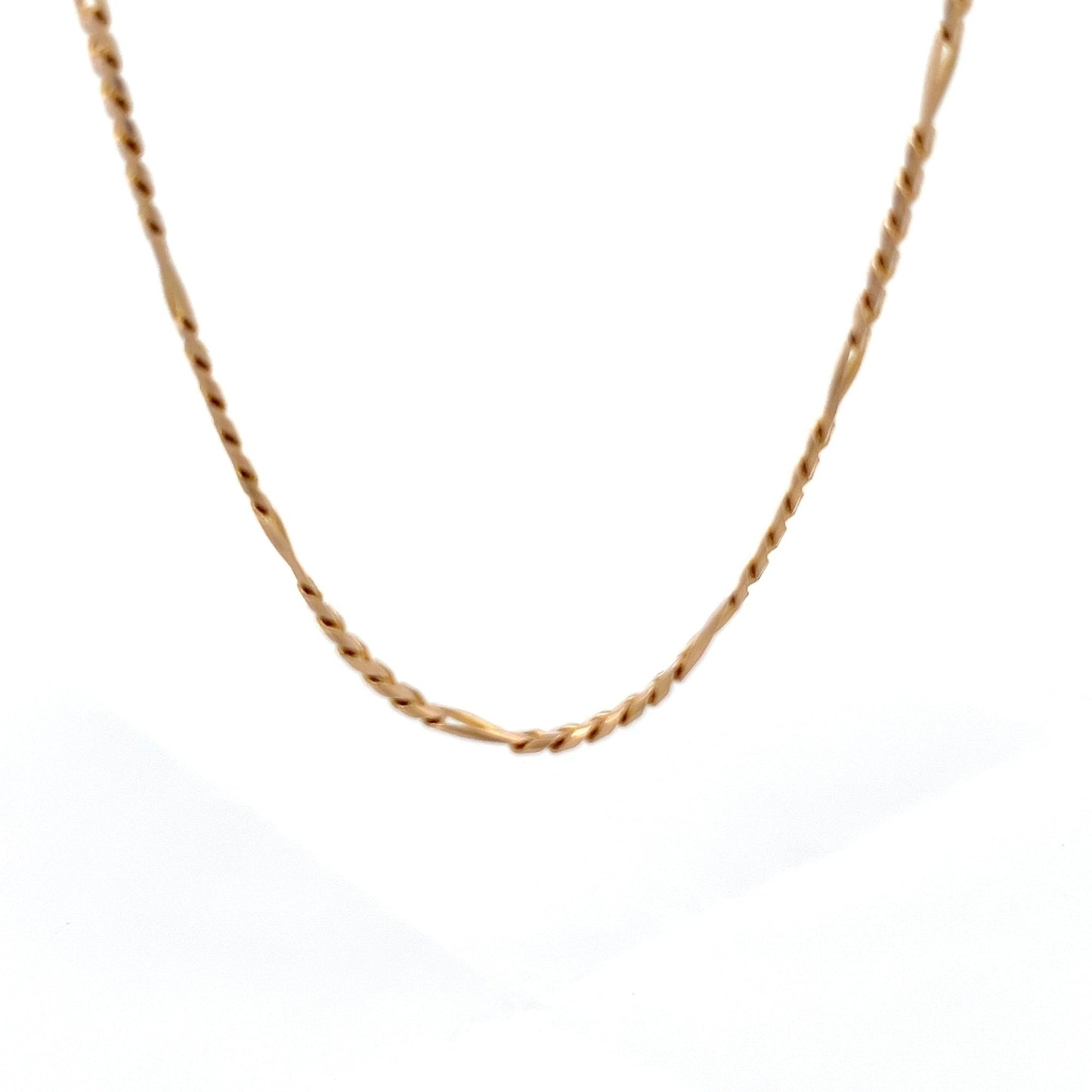 9ct Gold Curb and Oval Link Chain - FJewellery