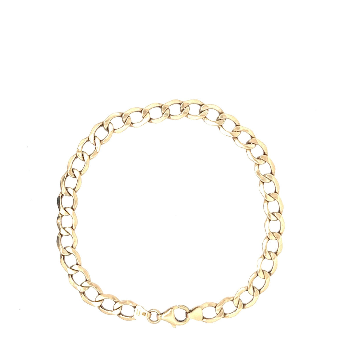 9ct Gold Curb Link Bracelet - FJewellery
