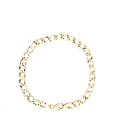 9ct Gold Curb Link Bracelet - FJewellery