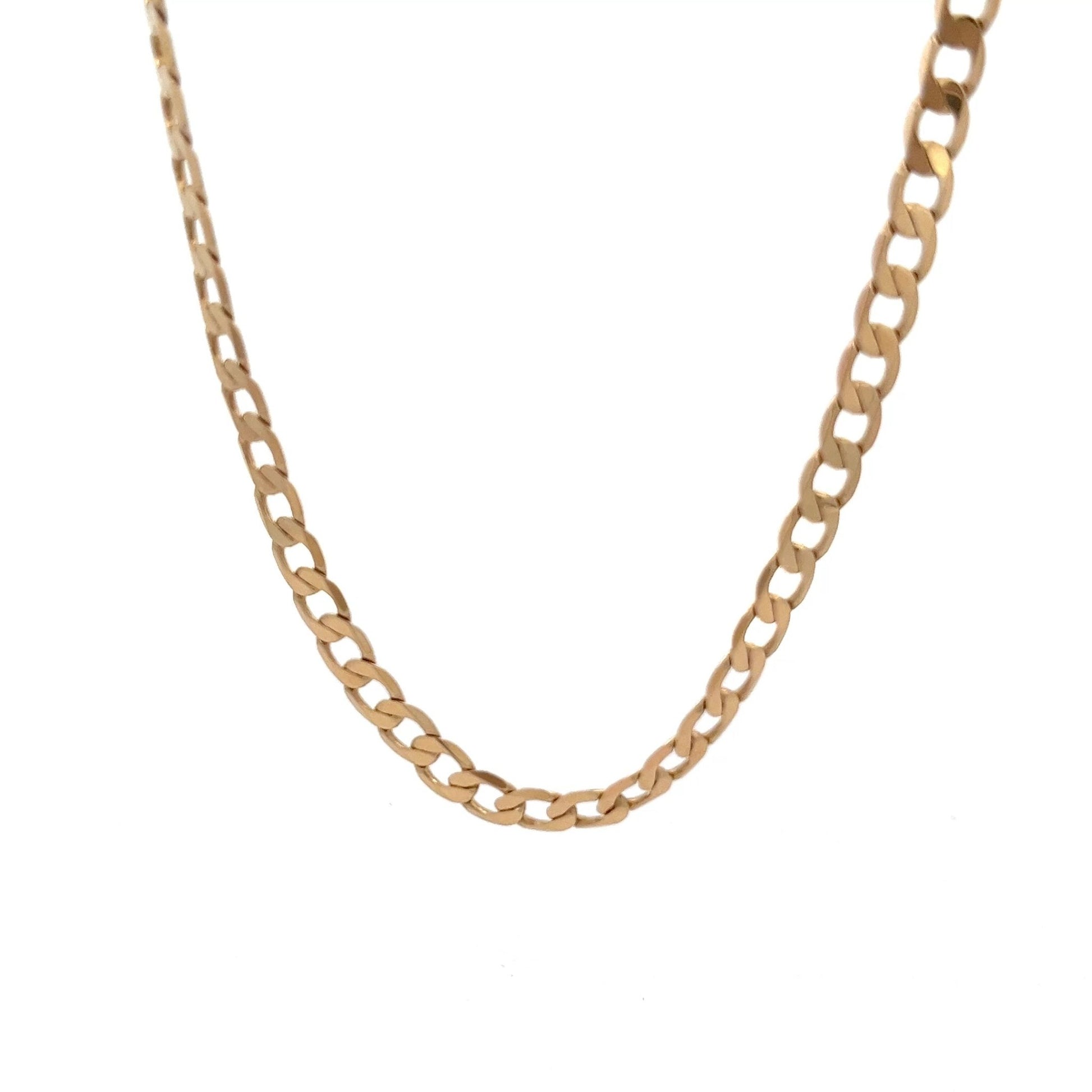 9ct Gold Curb Link Chain - FJewellery