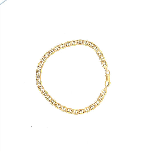 9ct Gold Fancy Curb Link Bracelet - FJewellery