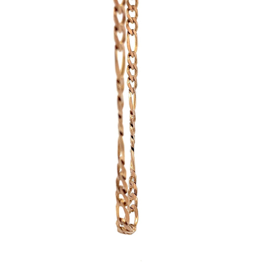 9ct Gold Figaro Link Chain - FJewellery