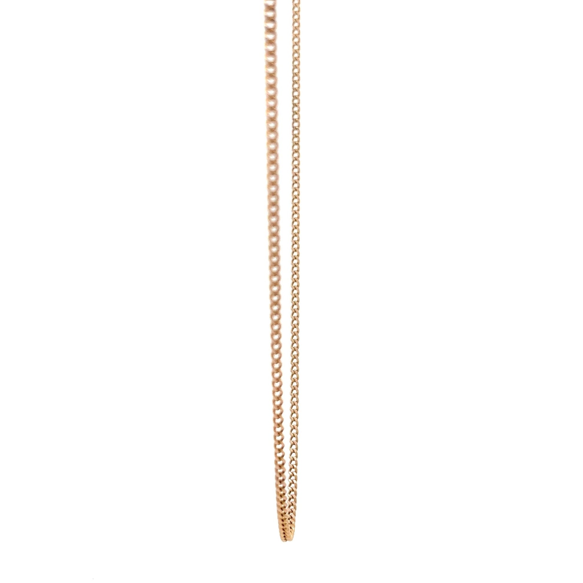 9ct Gold Fine Twisted Curb Chain - FJewellery