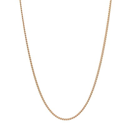 9ct Gold Fine Twisted Curb Chain - FJewellery
