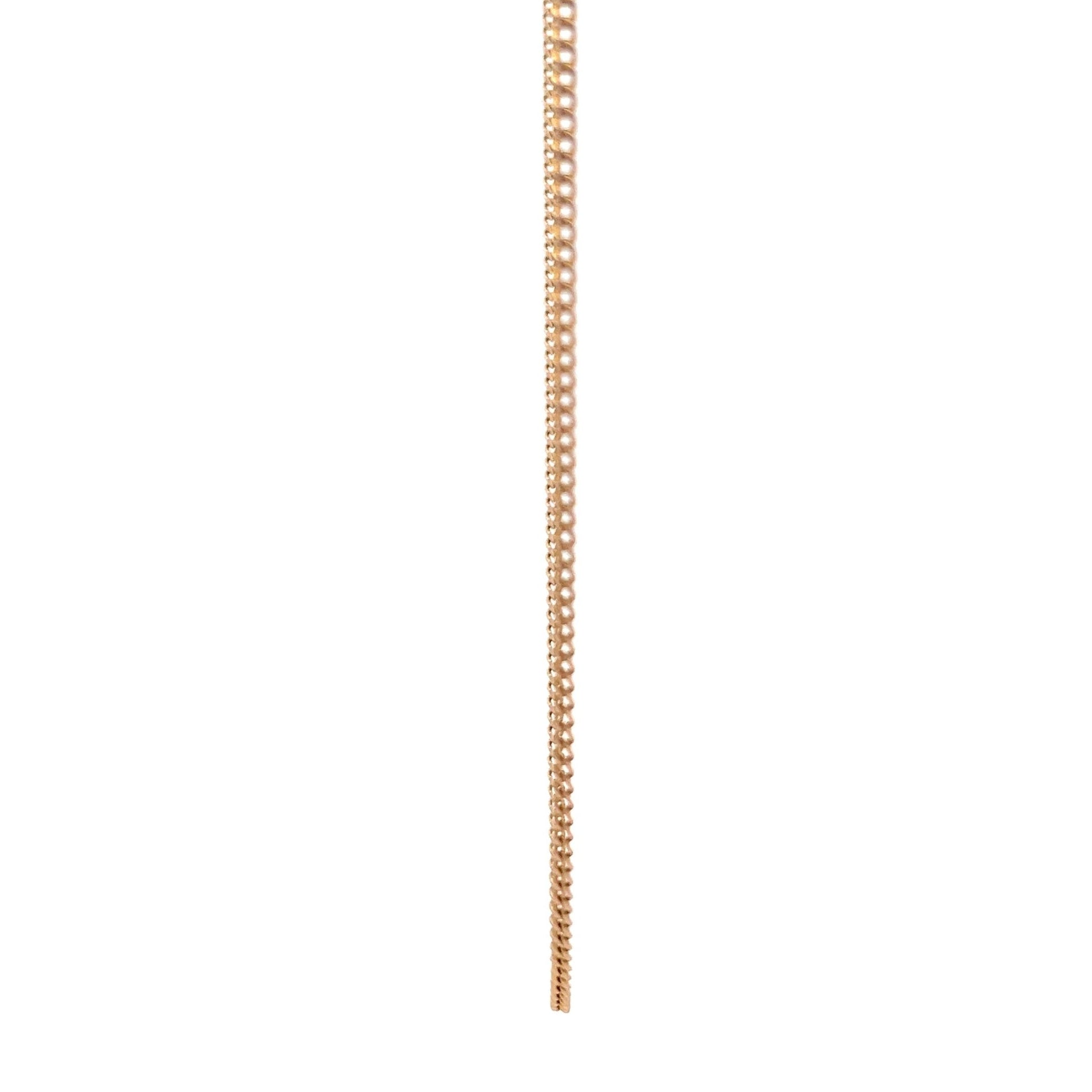9ct Gold Fine Twisted Curb Chain - FJewellery