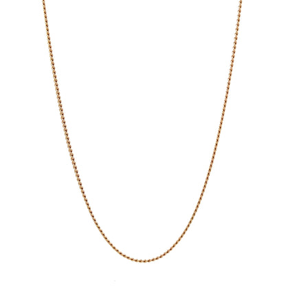 9ct Gold Fine Twisted Curb Chain - FJewellery