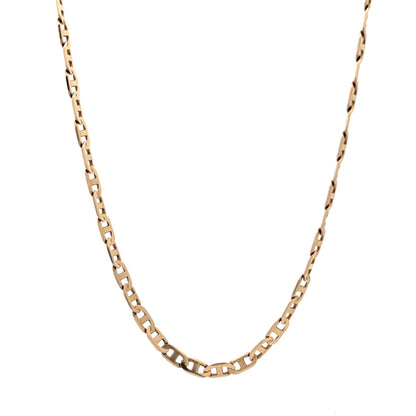 9ct Gold Openwork Curb Chain - FJewellery