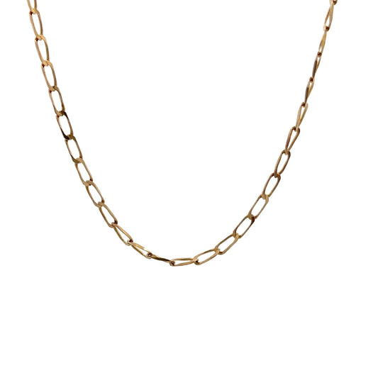 9ct Gold Oval Link Chain - FJewellery