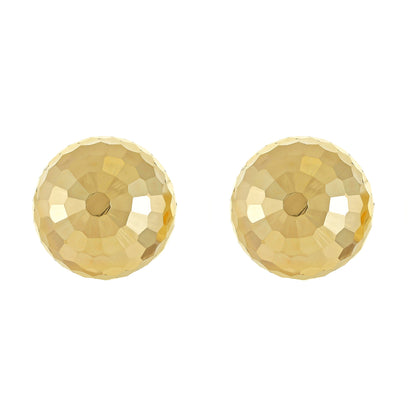 9ct Gold Oversized Disco Ball Studs - FJewellery