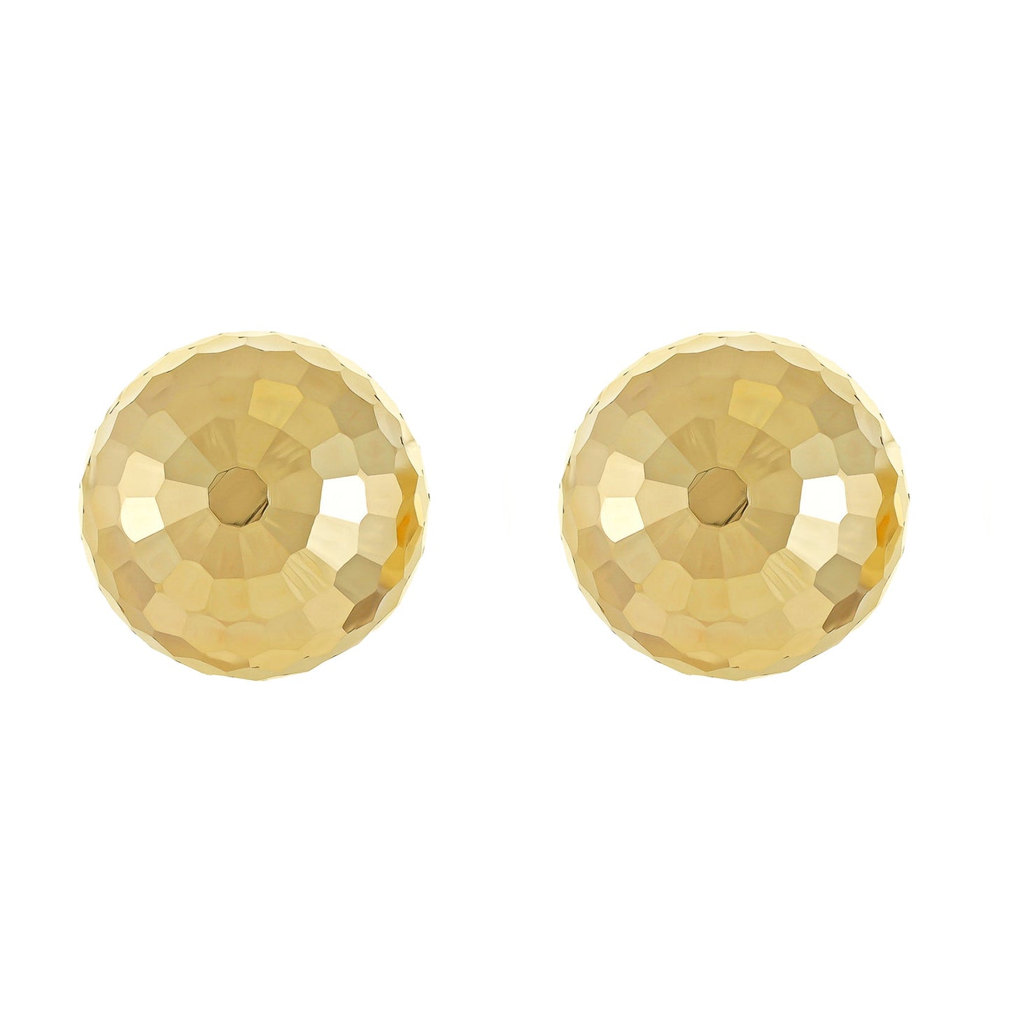 9ct Gold Oversized Disco Ball Studs - FJewellery