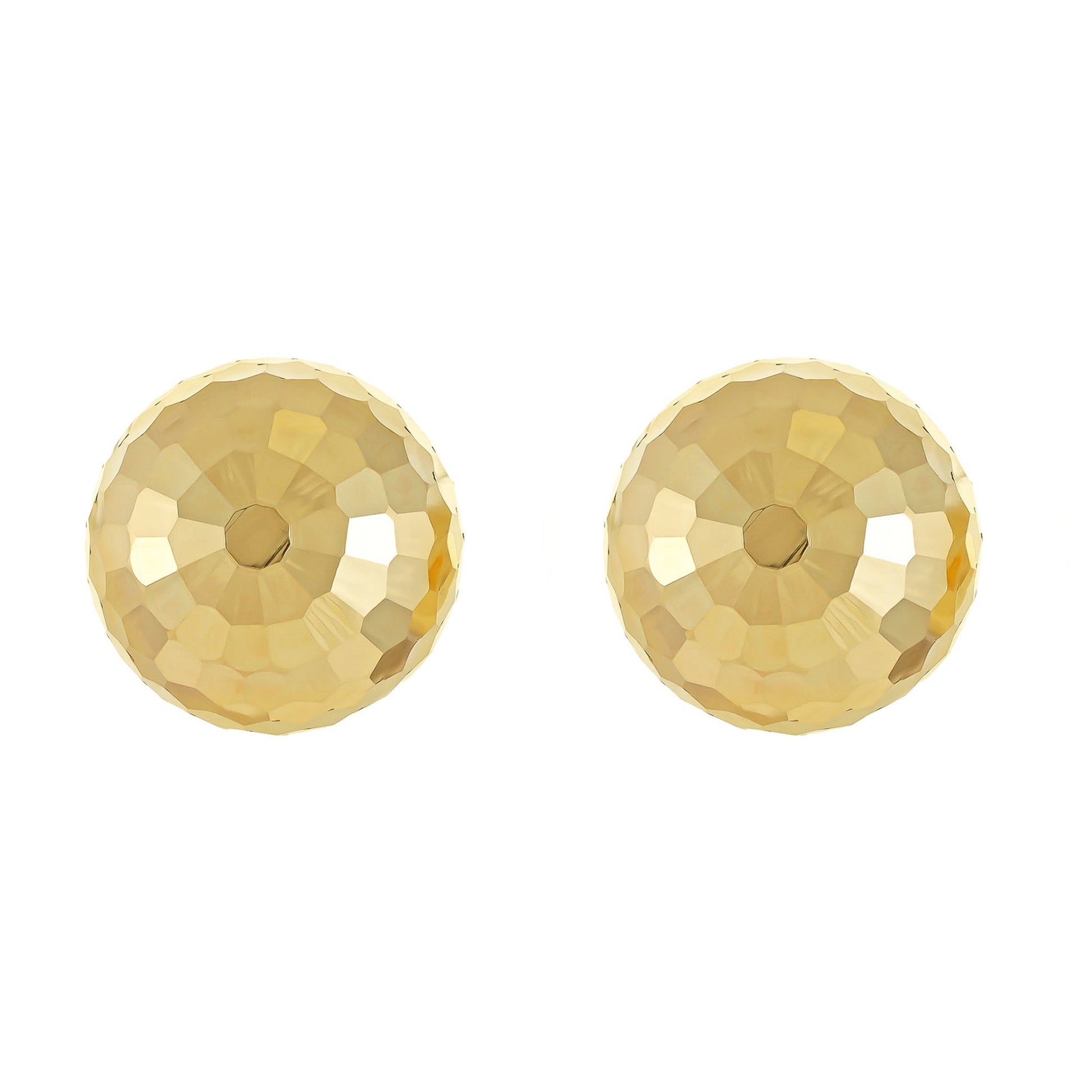 9ct Gold Oversized Disco Ball Studs - FJewellery