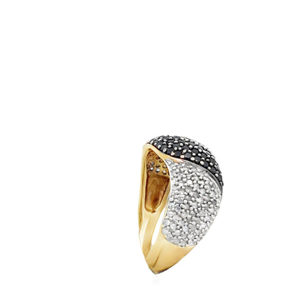 9ct gold pre - owned ring with diamonds 08000255 - FJewellery