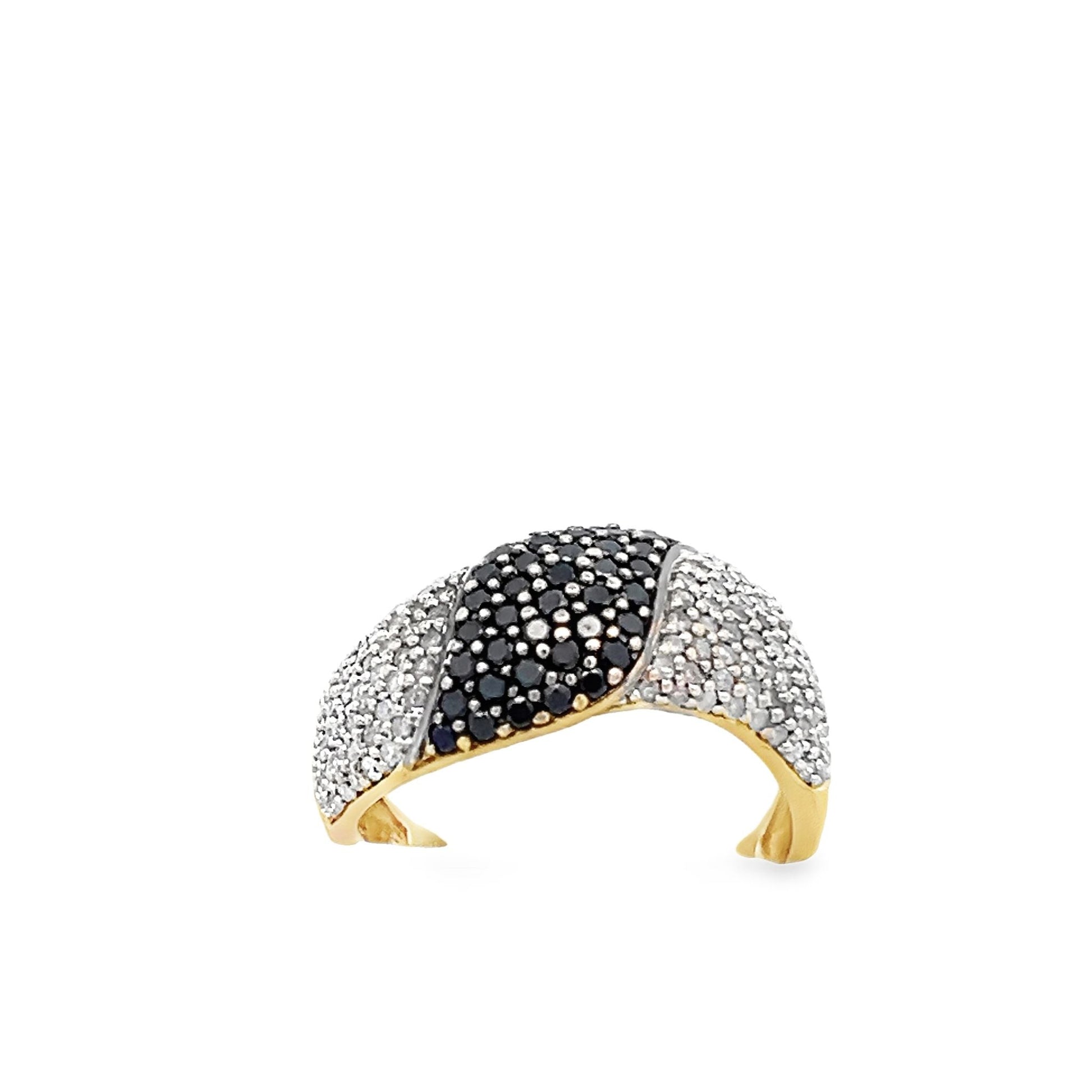 9ct gold pre - owned ring with diamonds 08000255 - FJewellery