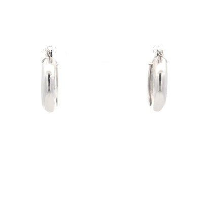 9ct Gold Textured Hoop Earrings - FJewellery