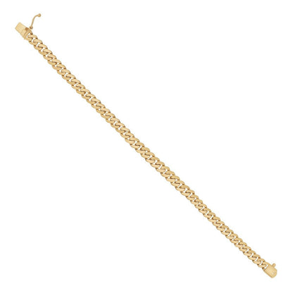 9ct Solid Yellow Gold Curb Bracelet 5.5mm 603000 B - FJewellery