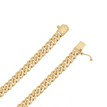 9ct Solid Yellow Gold Curb Bracelet 5.5mm 603000 B - FJewellery