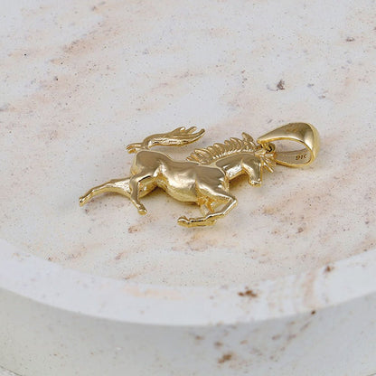 9ct Solid Yellow Gold Horse Pendants PD60 - 9 - 29 - 16 - FJewellery