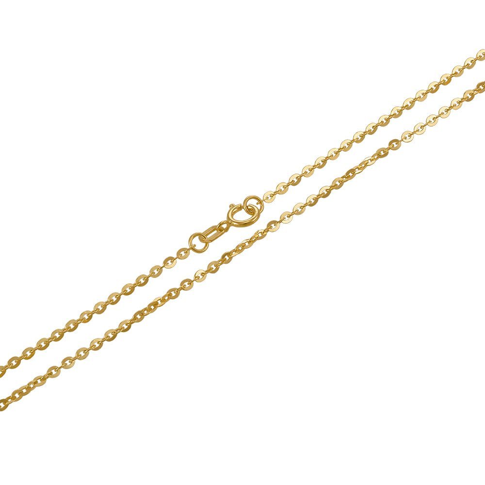 9ct Solid Yellow Gold Trace Chain 1.5mm CNM05303 - FJewellery