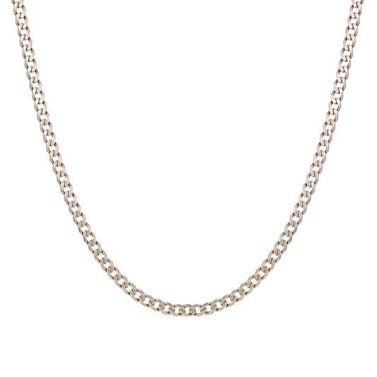 9ct white gold chain 02033062 - FJewellery