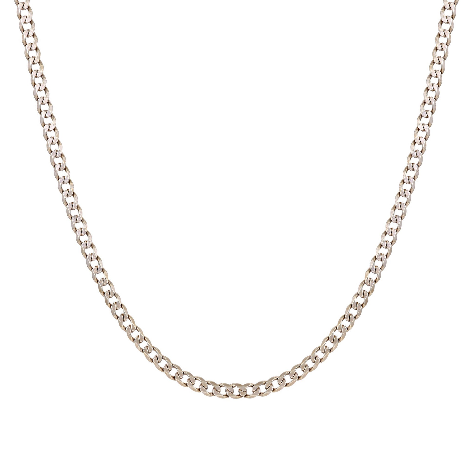 9ct white gold chain 02033062 - FJewellery