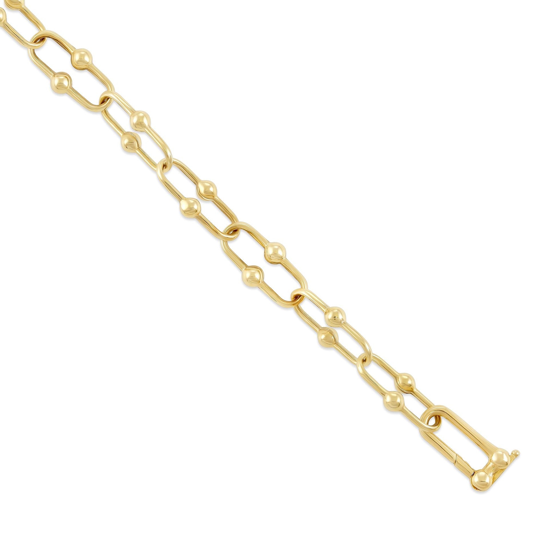 9ct Yellow Gold Ball Style Bracelet - FJewellery