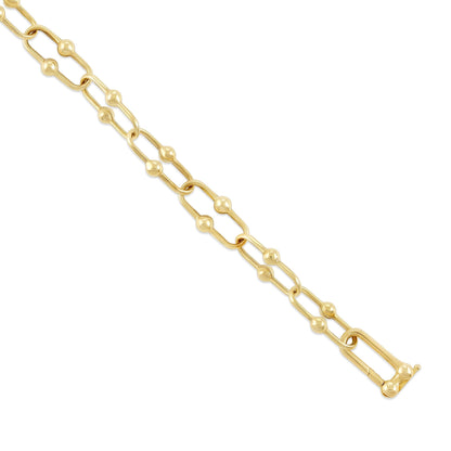 9ct Yellow Gold Ball Style Bracelet - FJewellery