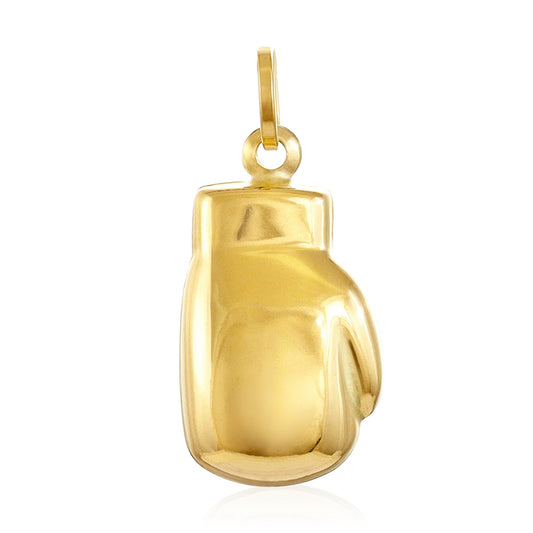 9ct Yellow Gold Boxing Plain Glove Pendant 110158 - FJewellery